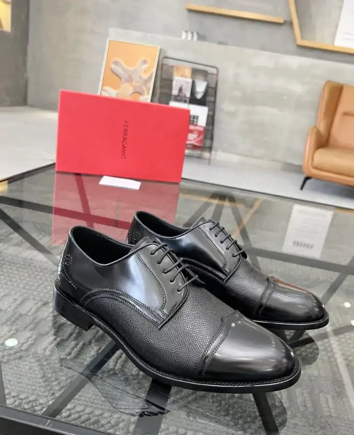 hype Ferragamo Leather Shoes