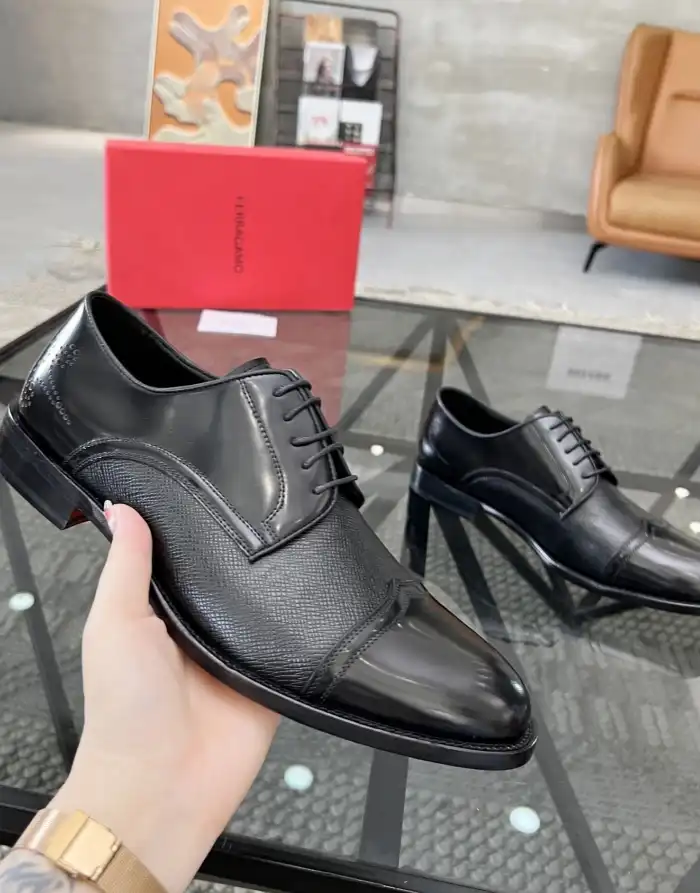 hype Ferragamo Leather Shoes