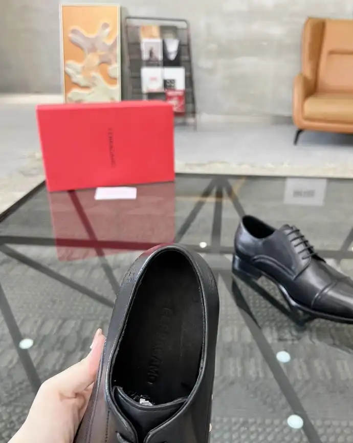 hype Ferragamo Leather Shoes