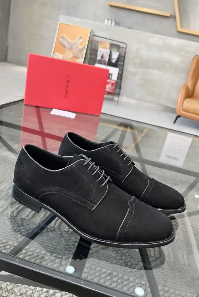 hype Ferragamo Leather Shoes