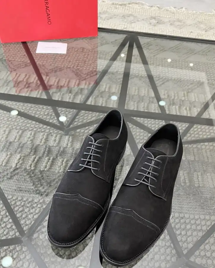 hype Ferragamo Leather Shoes