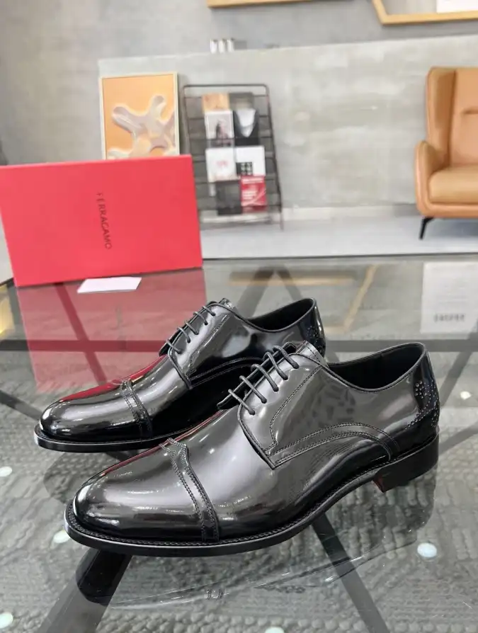 hype Ferragamo Leather Shoes