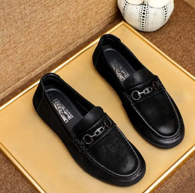 hype Ferragamo Leather Shoes