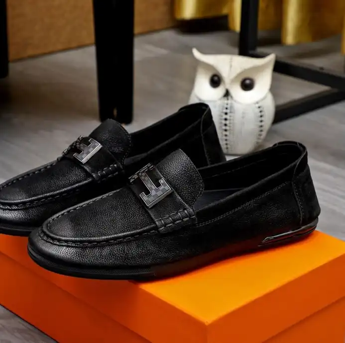 hype Hermes Leather Shoes