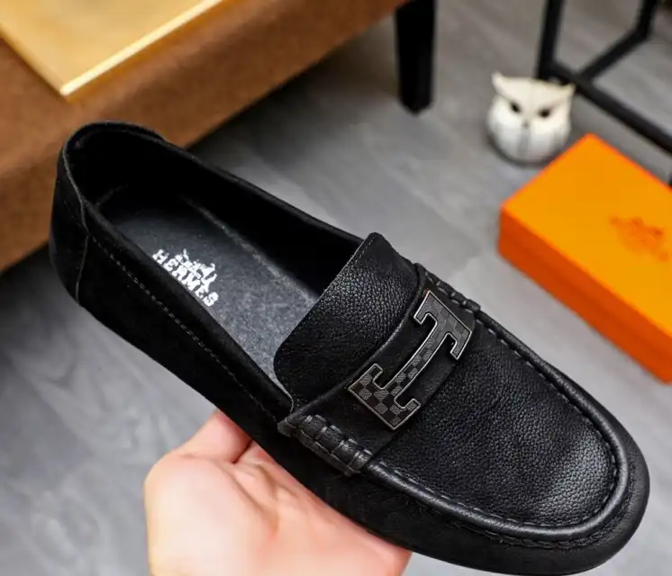 hype Hermes Leather Shoes