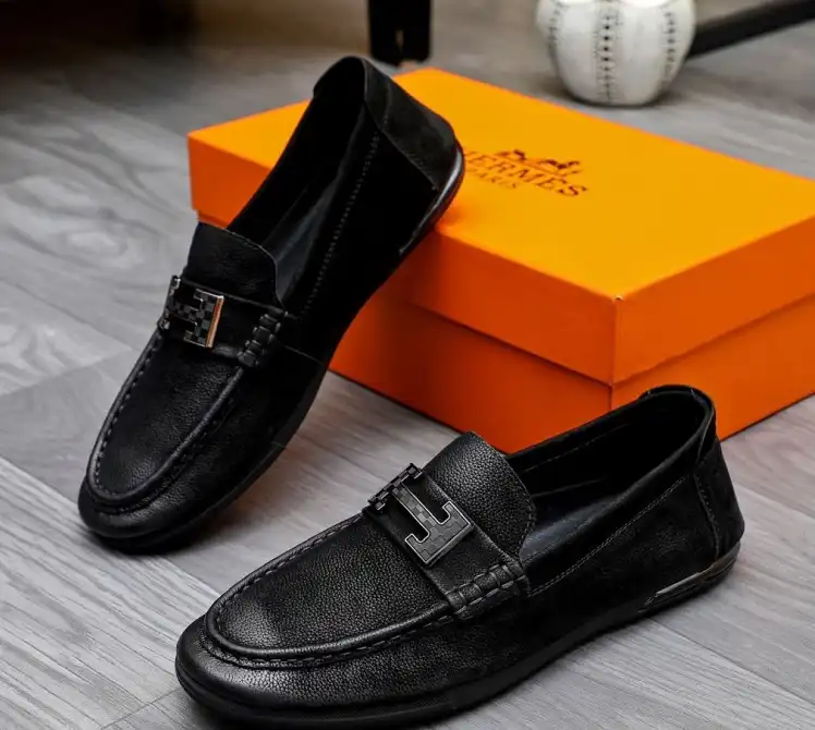 hype Hermes Leather Shoes