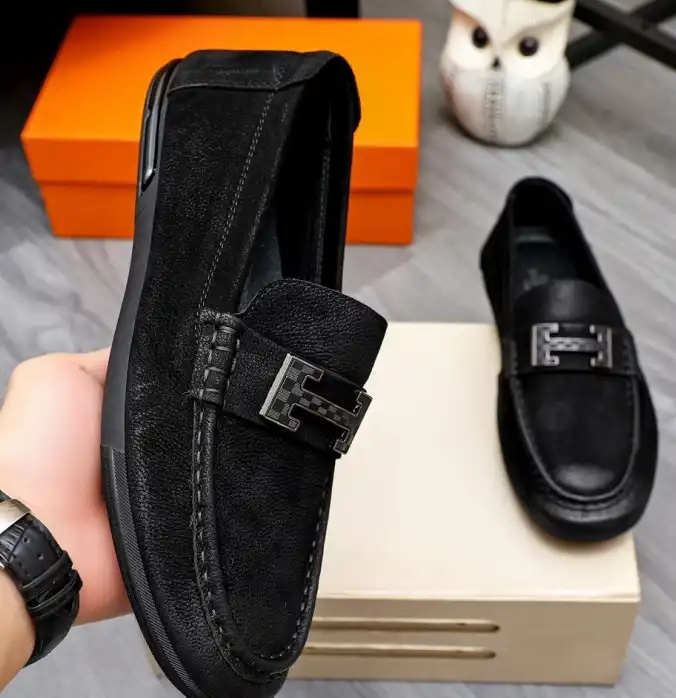 hype Hermes Leather Shoes