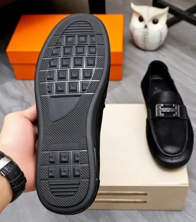 hype Hermes Leather Shoes