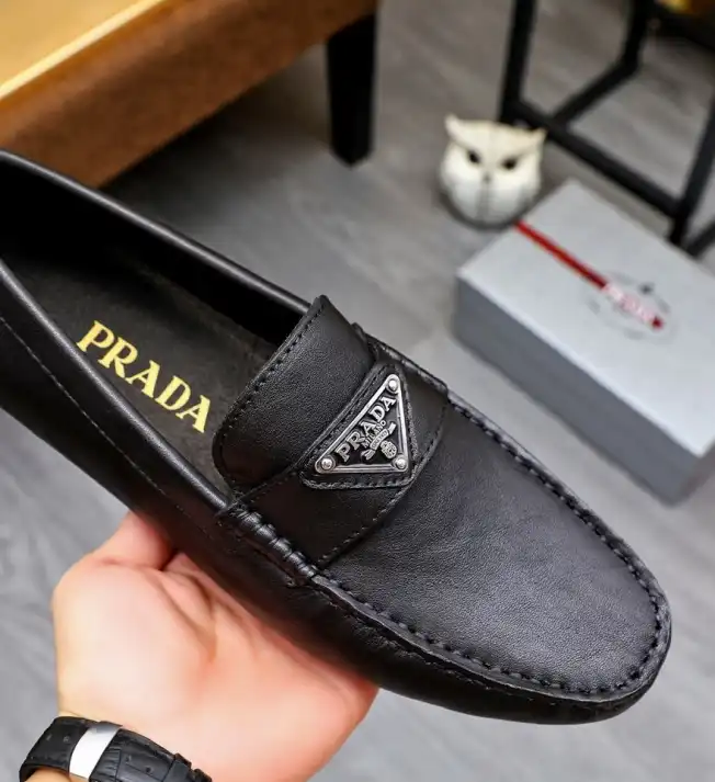 hype Prada Leather Shoes