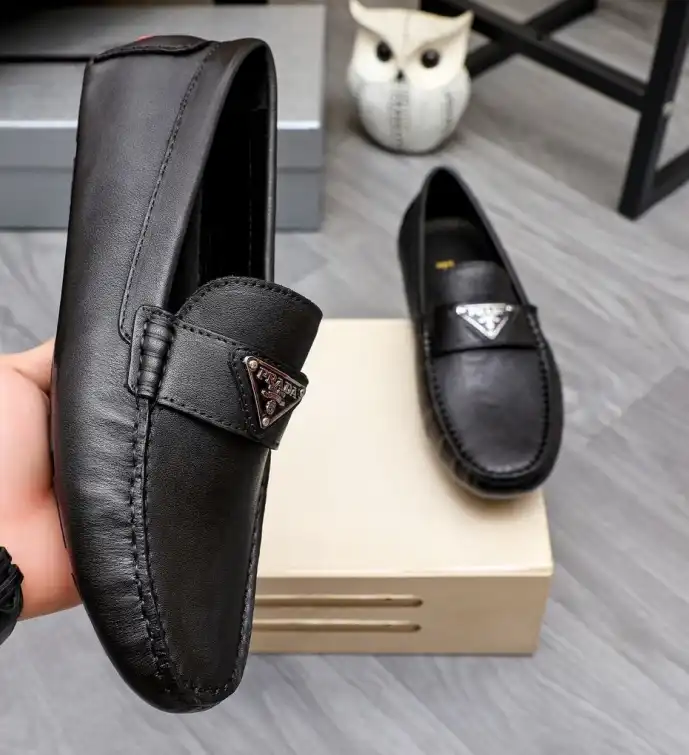 hype Prada Leather Shoes