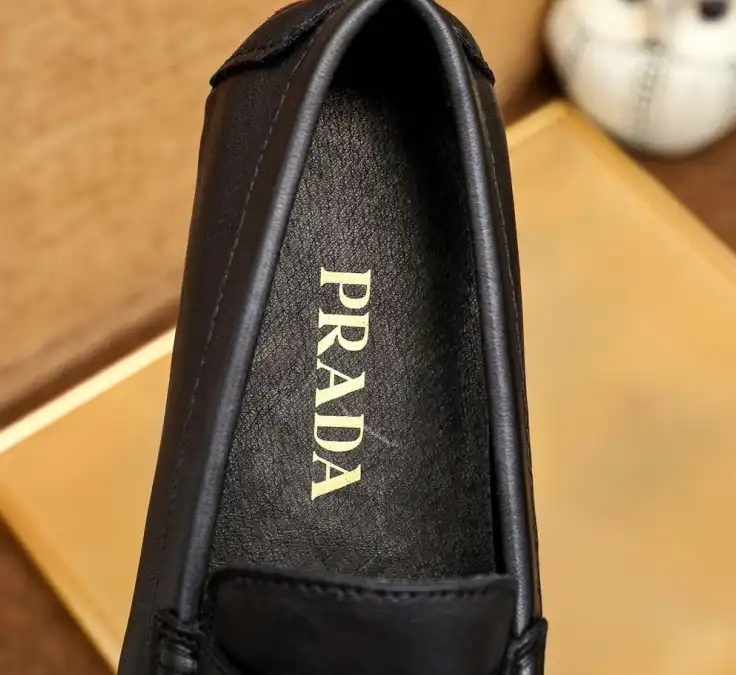 hype Prada Leather Shoes