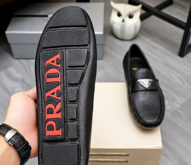 hype Prada Leather Shoes