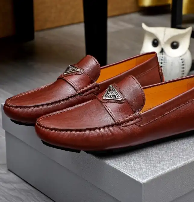 hype Prada Leather Shoes