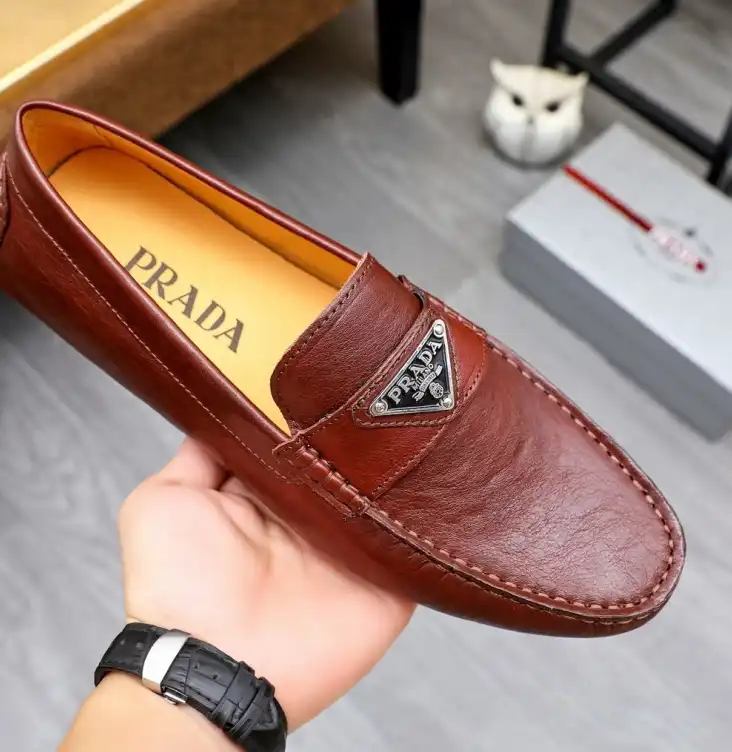 hype Prada Leather Shoes