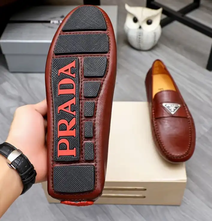 hype Prada Leather Shoes