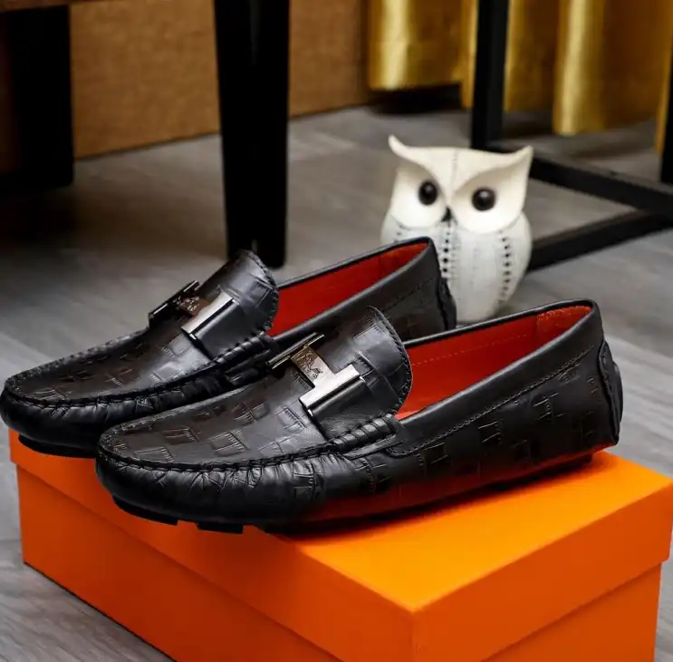 hype Hermes Leather Shoes