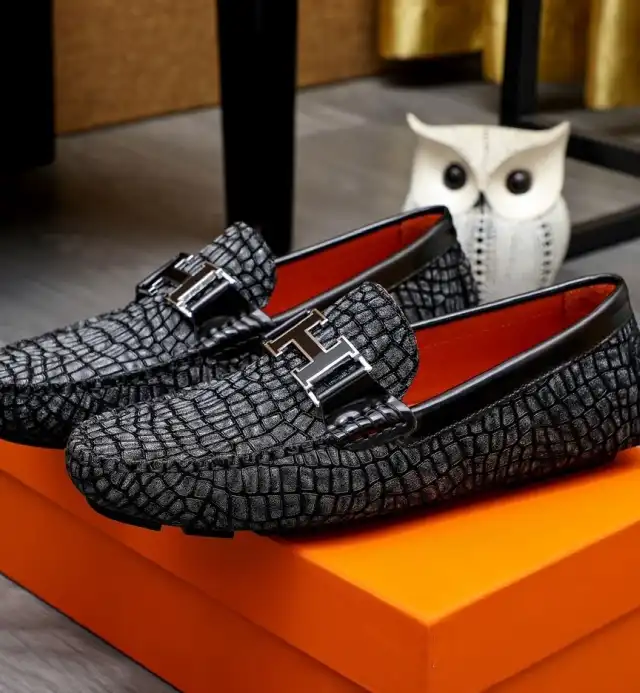 hype Hermes Leather Shoes