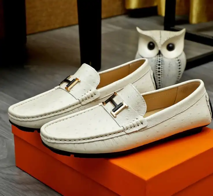 hype Hermes Leather Shoes