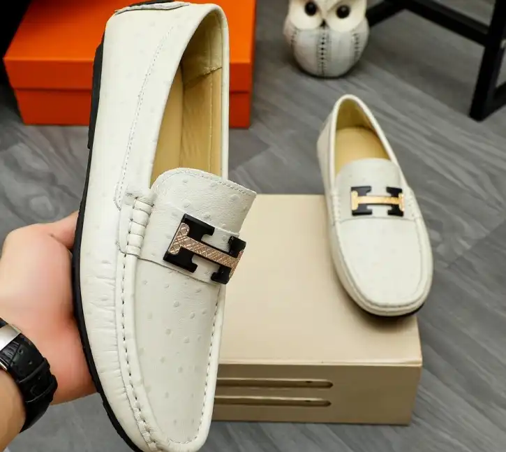 hype Hermes Leather Shoes