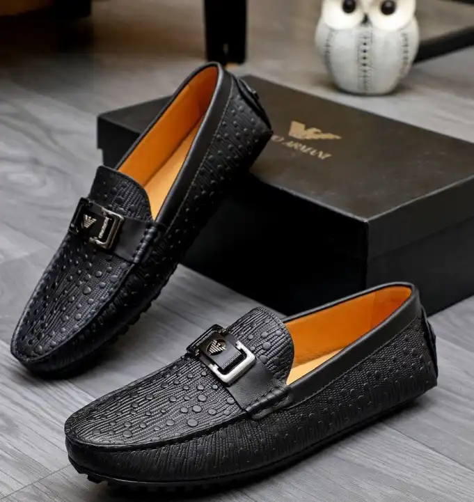 hype Armani Leather Shoes