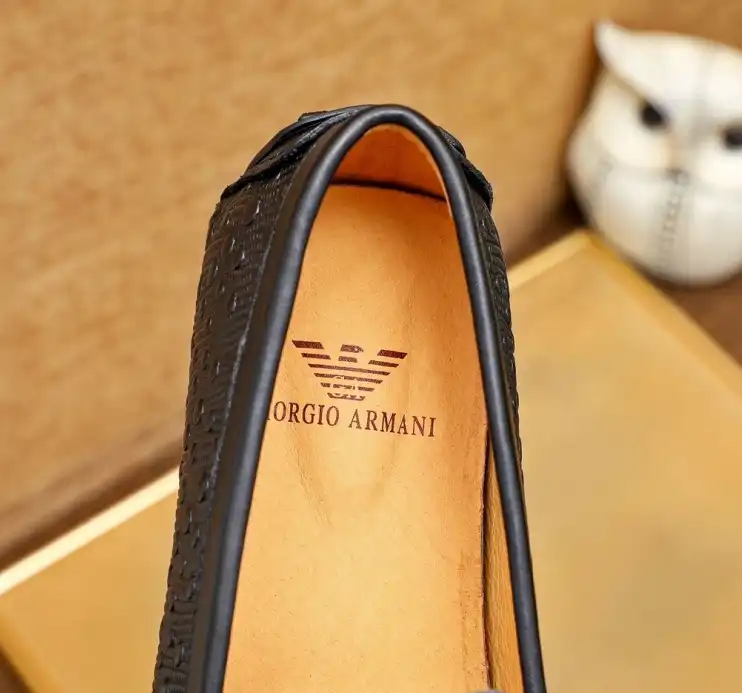 hype Armani Leather Shoes