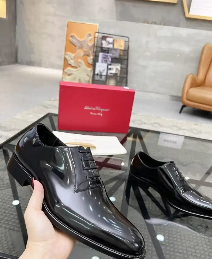 hype Ferragamo Leather Shoes