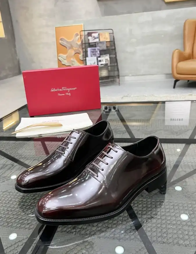 hype Ferragamo Leather Shoes