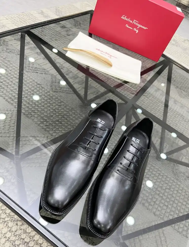 hype Ferragamo Leather Shoes