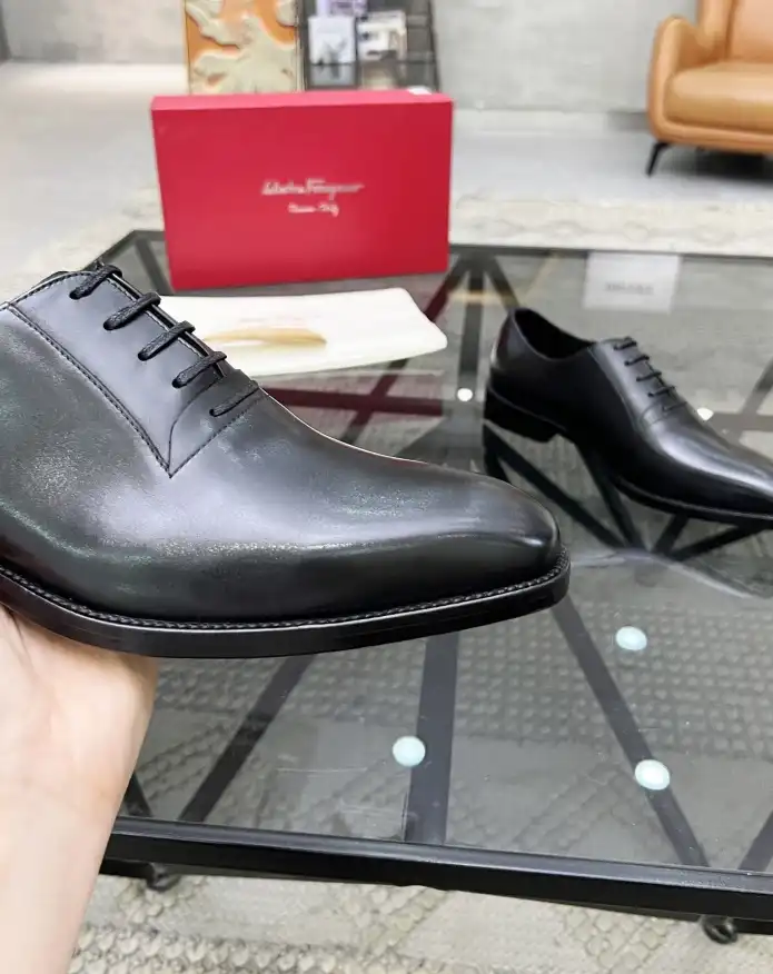 hype Ferragamo Leather Shoes