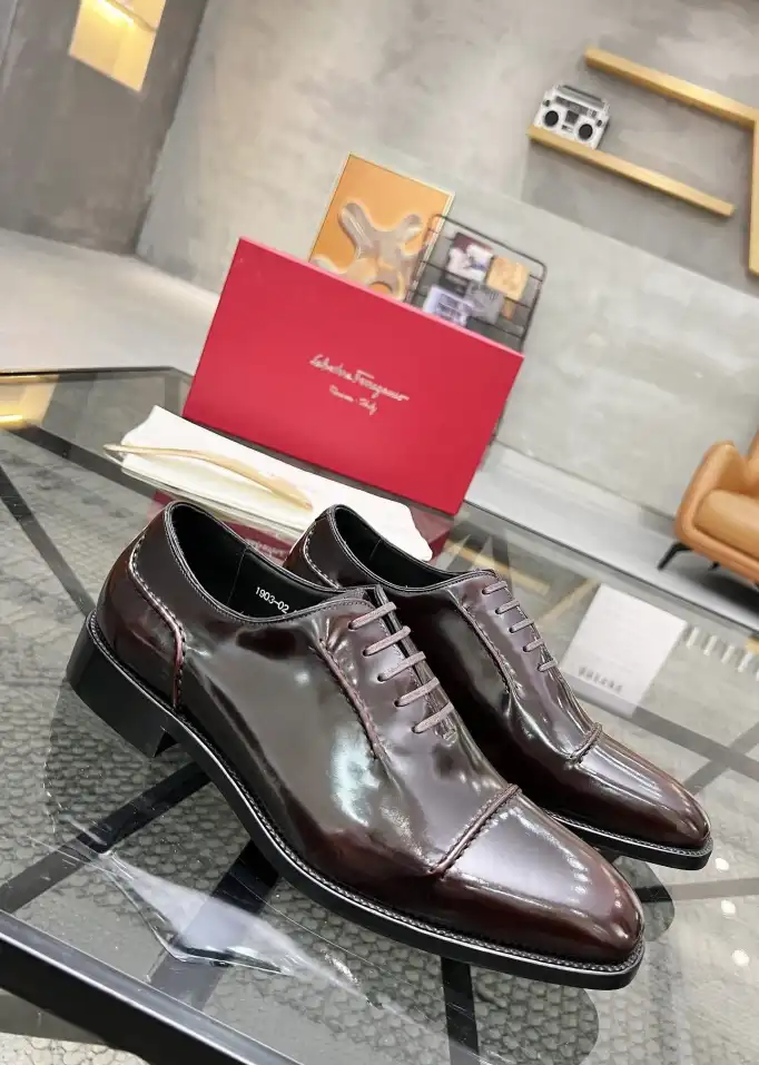 hype Ferragamo Leather Shoes