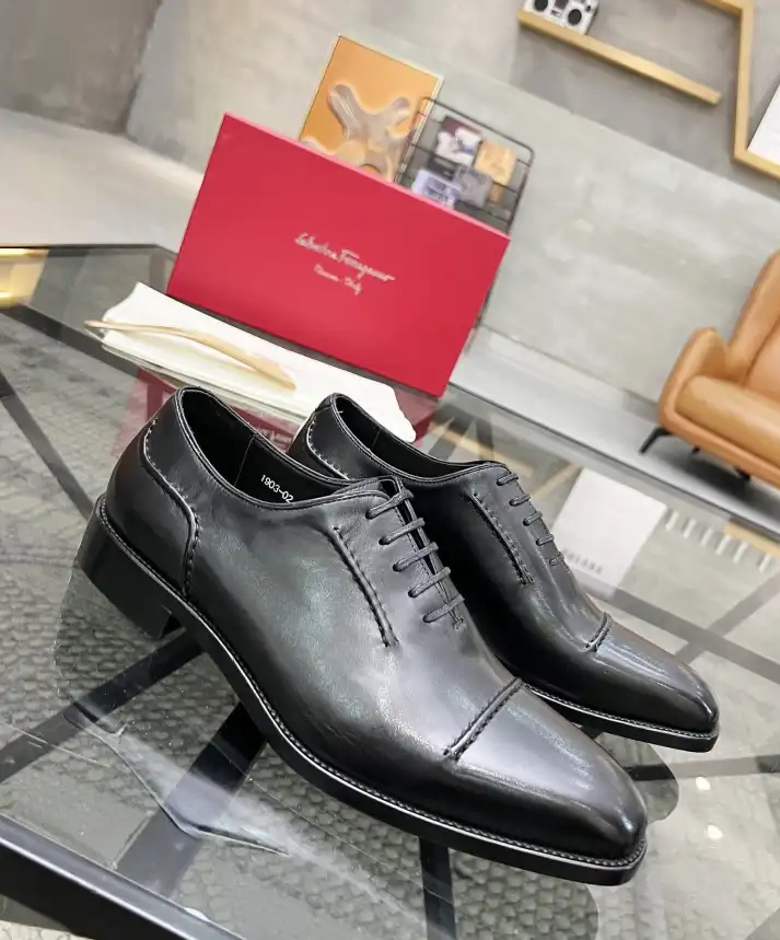 hype Ferragamo Leather Shoes