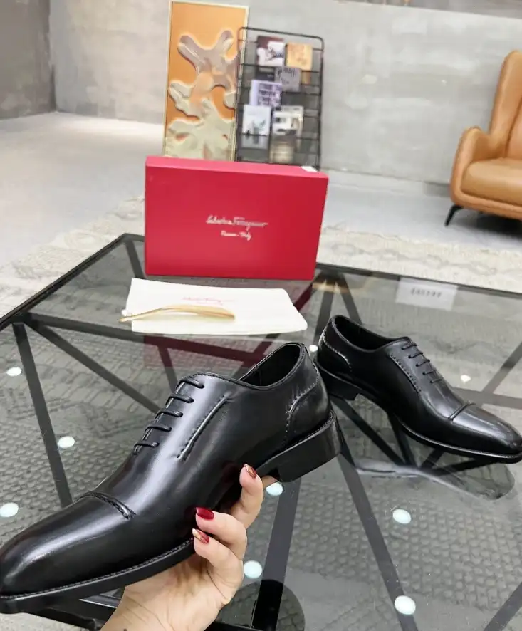 hype Ferragamo Leather Shoes