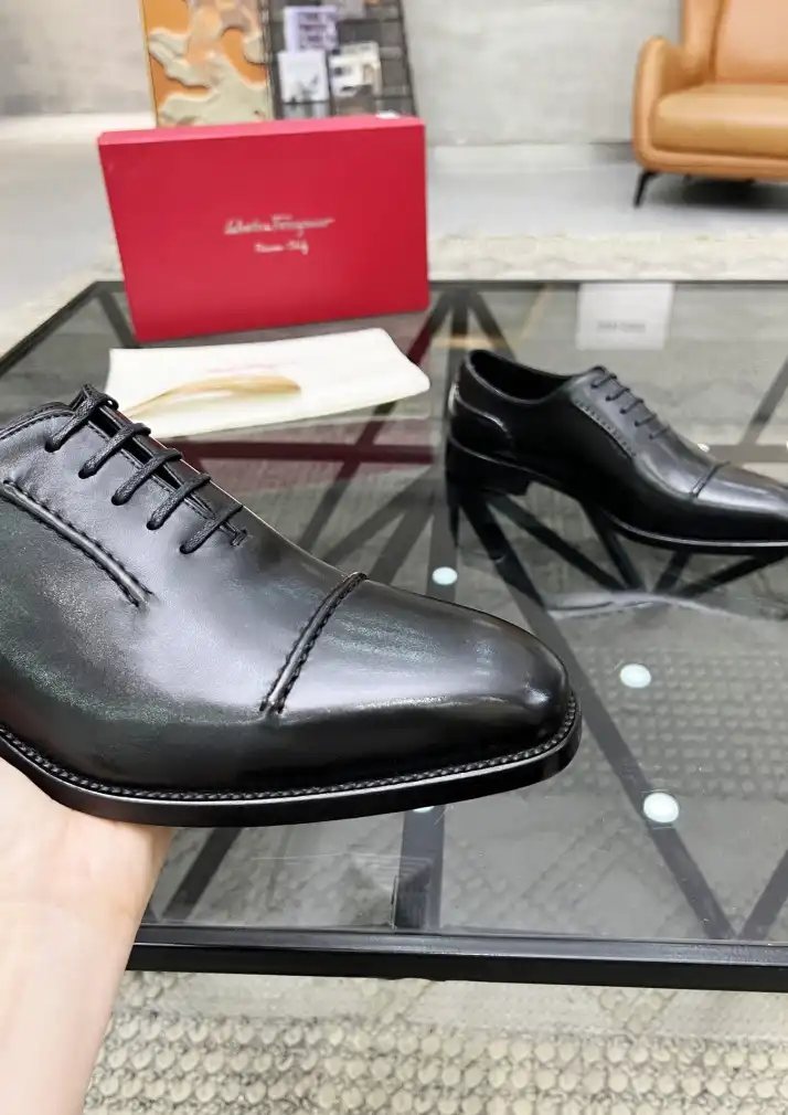 hype Ferragamo Leather Shoes