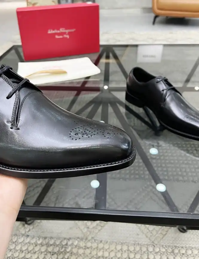 hype Ferragamo Leather Shoes