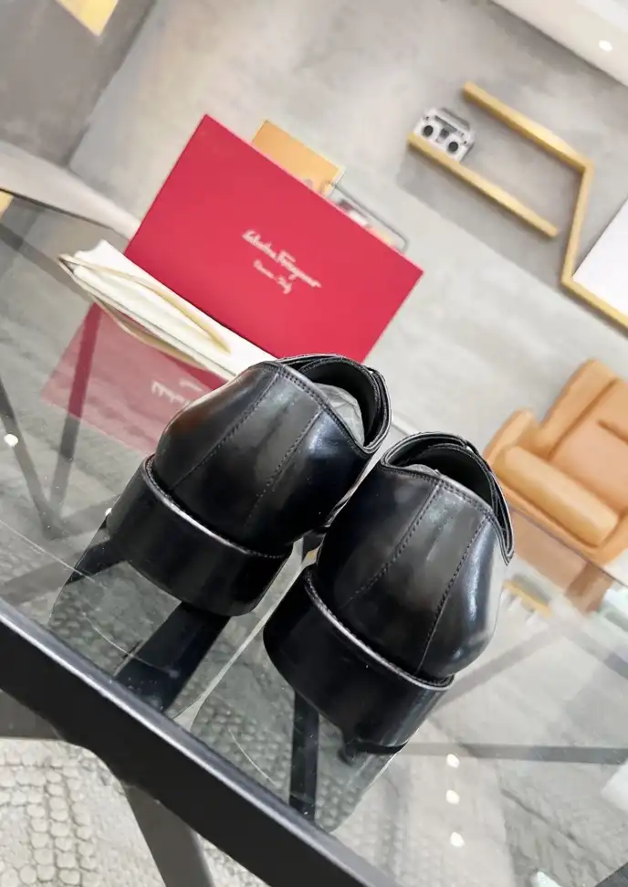 hype Ferragamo Leather Shoes