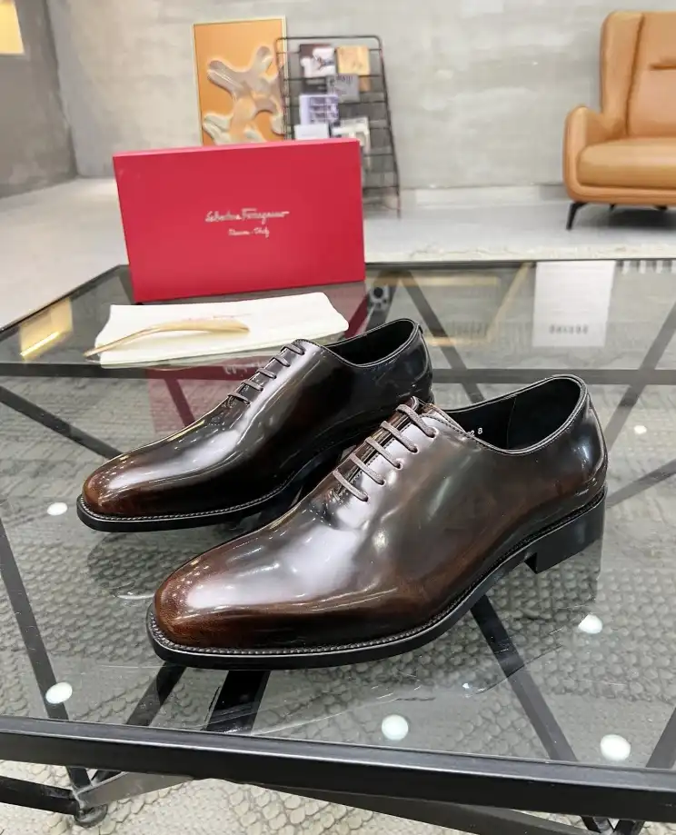 hype Ferragamo Leather Shoes