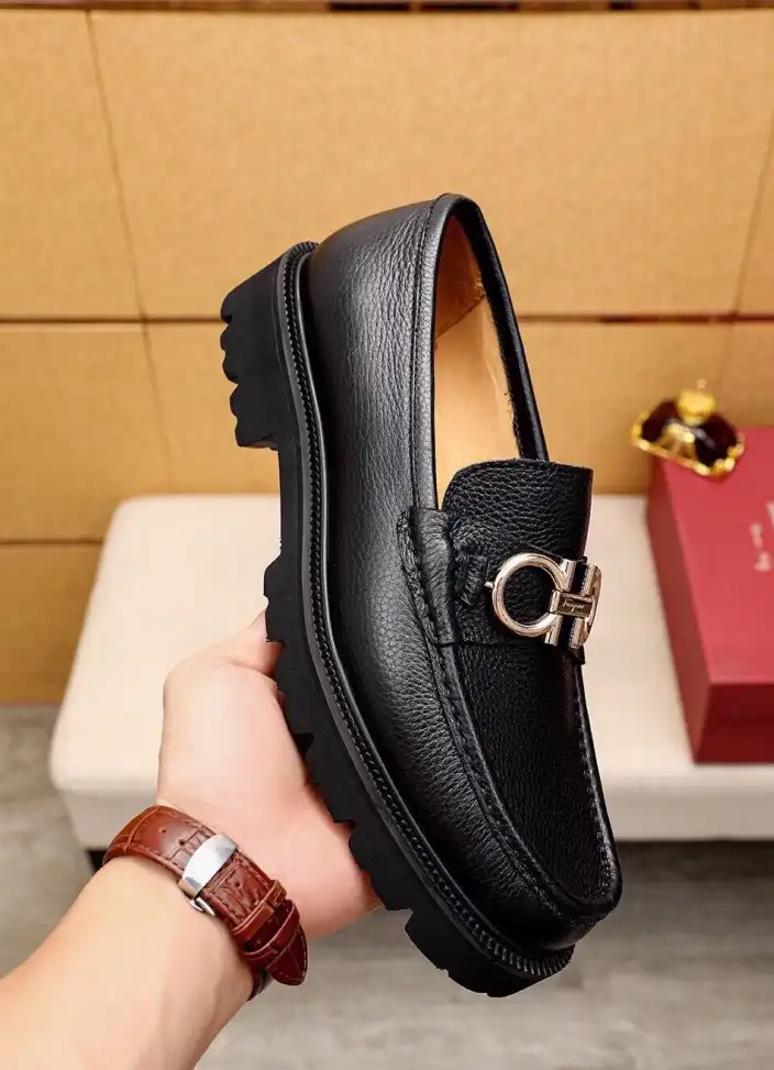 hype Ferragamo Leather Shoes