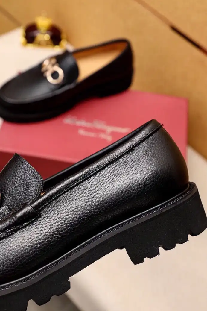 hype Ferragamo Leather Shoes