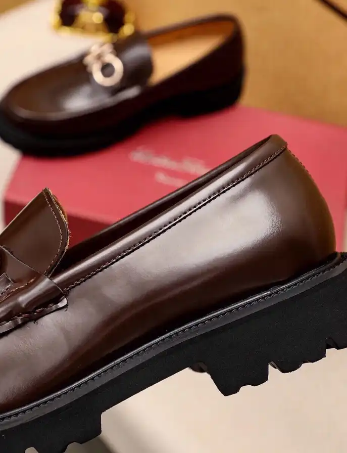 hype Ferragamo Leather Shoes