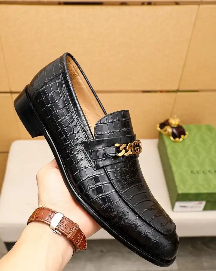 hype Gucci Leather Shoes