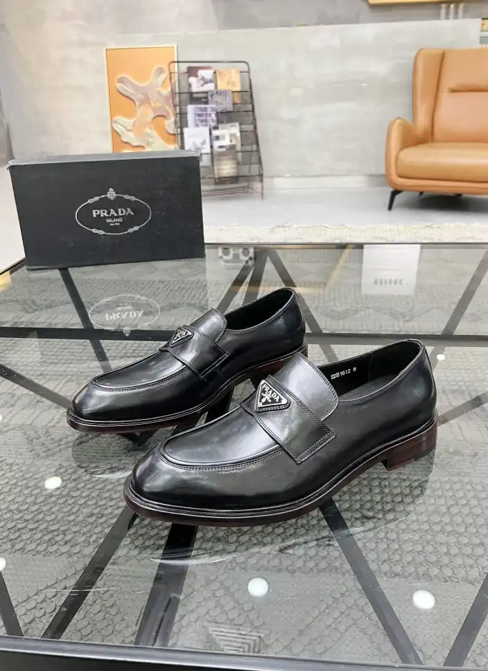 hype Prada Leather Shoes