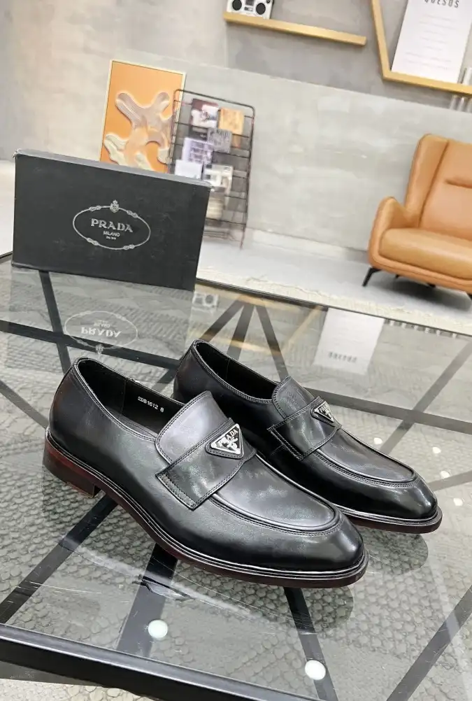 hype Prada Leather Shoes