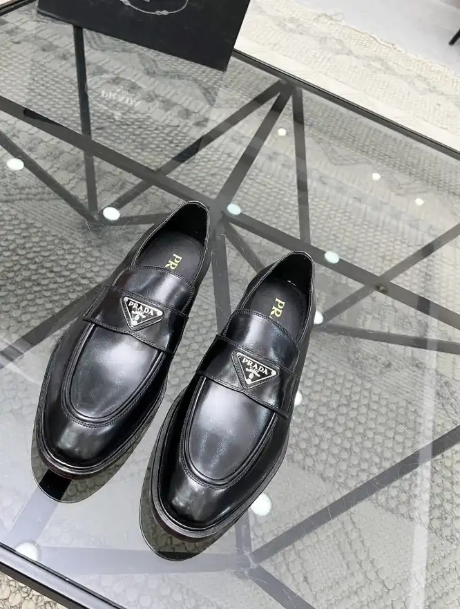 hype Prada Leather Shoes