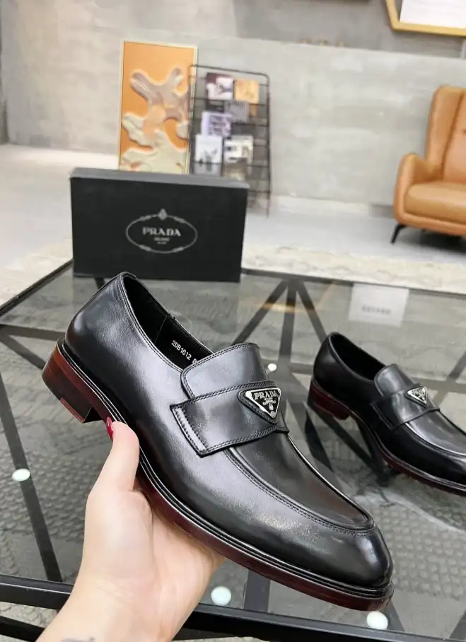 hype Prada Leather Shoes