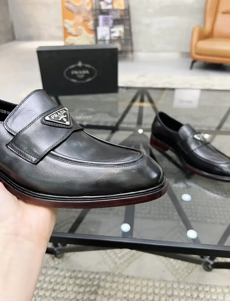 hype Prada Leather Shoes