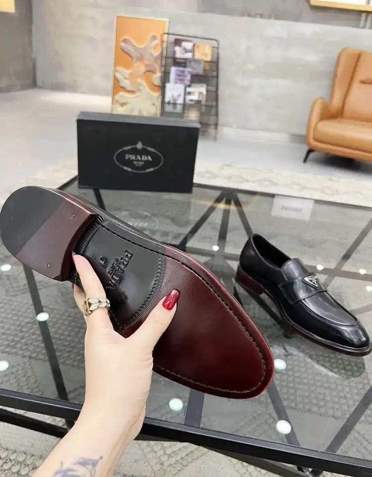 hype Prada Leather Shoes