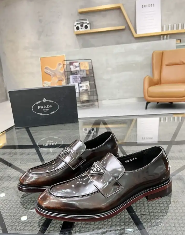 hype Prada Leather Shoes