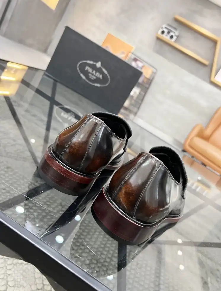 hype Prada Leather Shoes