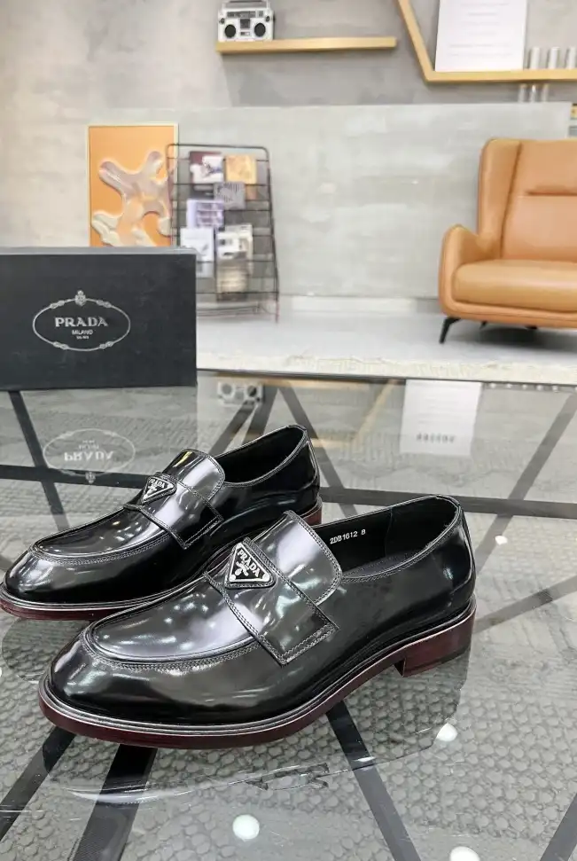 hype Prada Leather Shoes