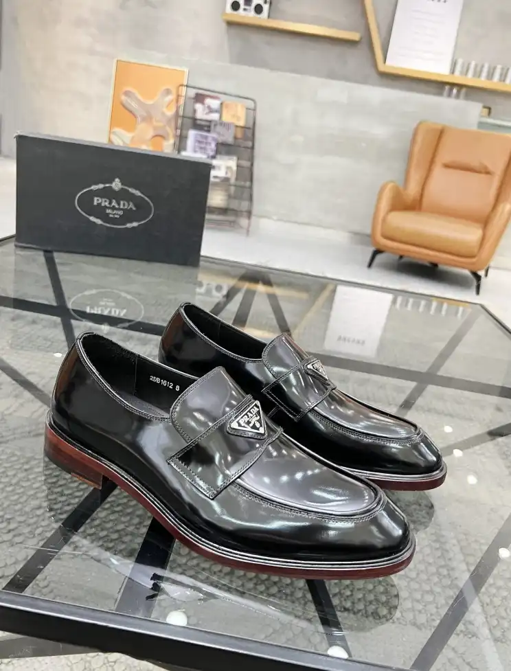 hype Prada Leather Shoes